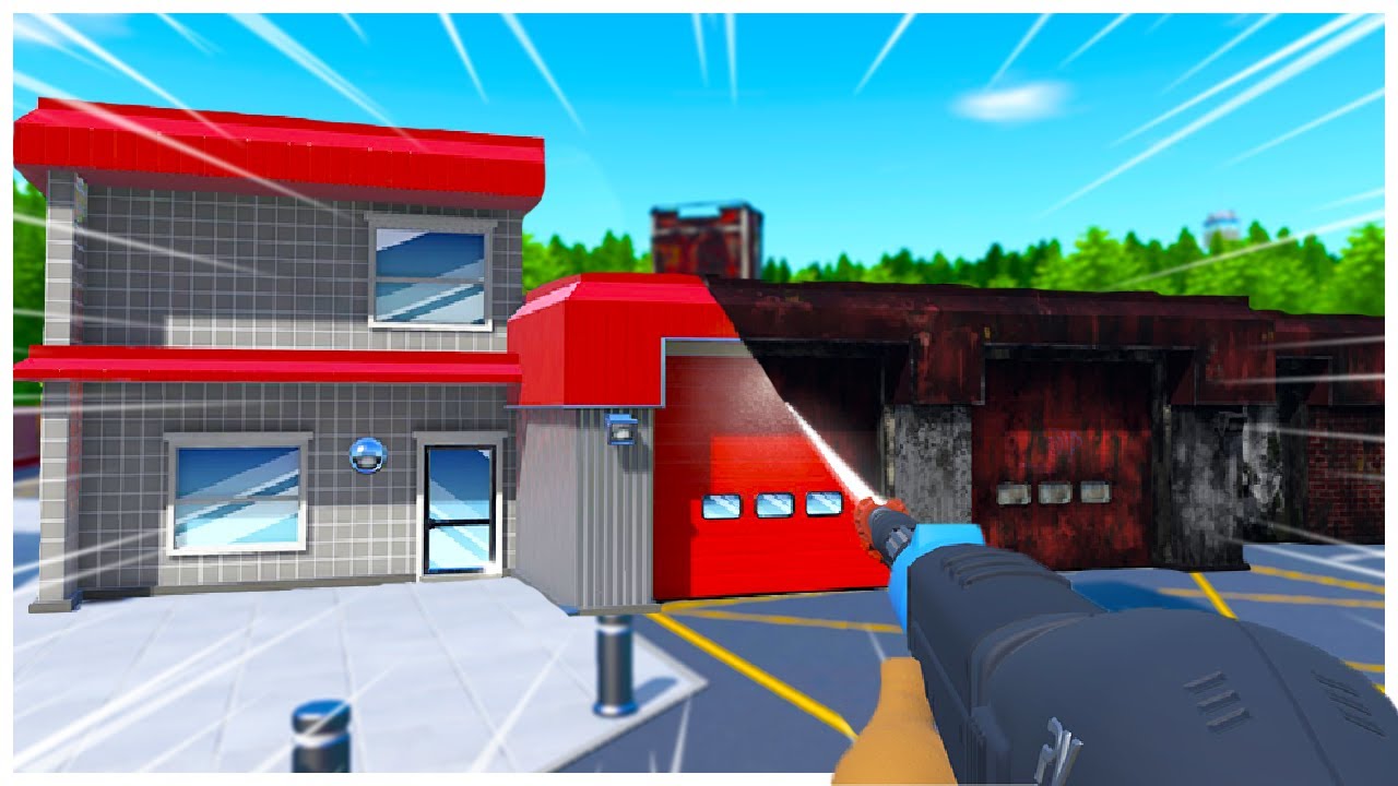 Cleaning DECADES of FILTH of this FIRE STATION in Powerwash Simulator