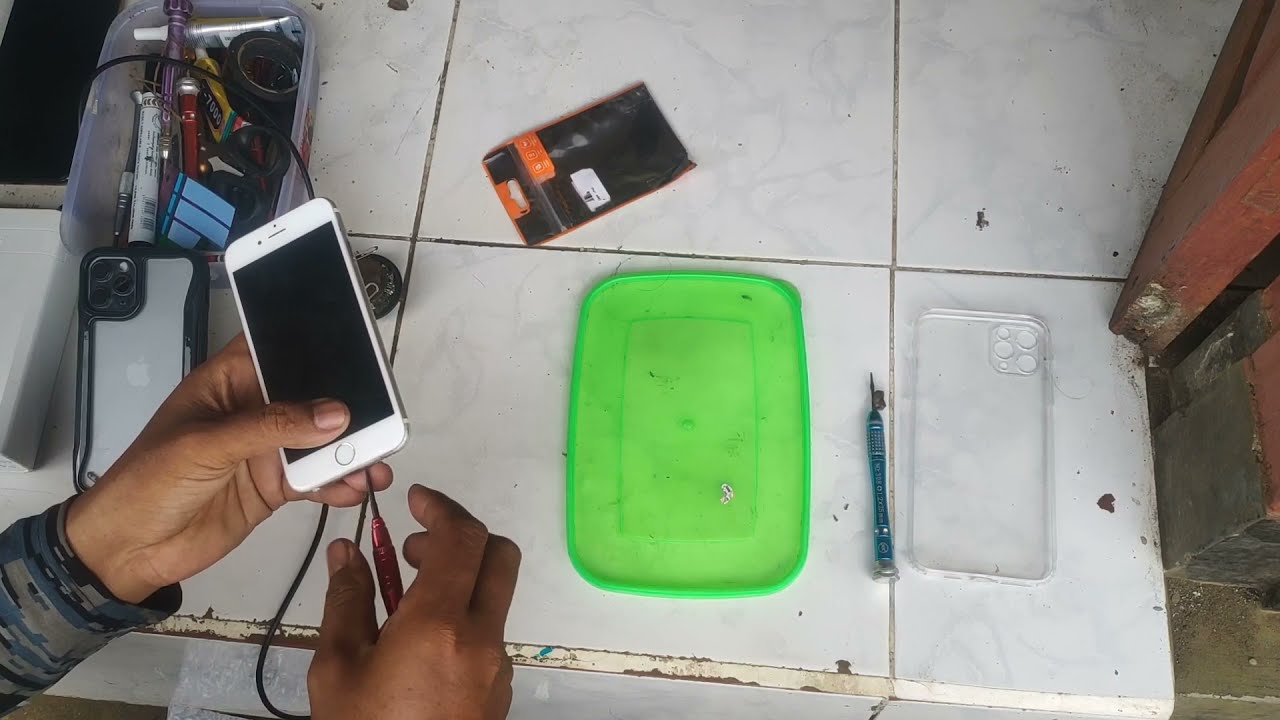 cara ganti flexibel charger iPhone 6 6s 6plus 6s plus dengan peralatan sederhana