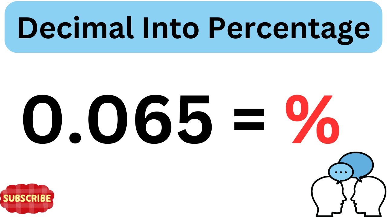 0.065 as a Percentage | Write As A Percentage