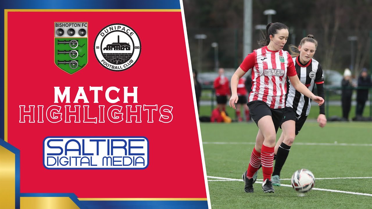 HIGHLIGHTS: Bishopton Ladies 3-4 Dunipace Ladies - Challenge Match - 11/01/26