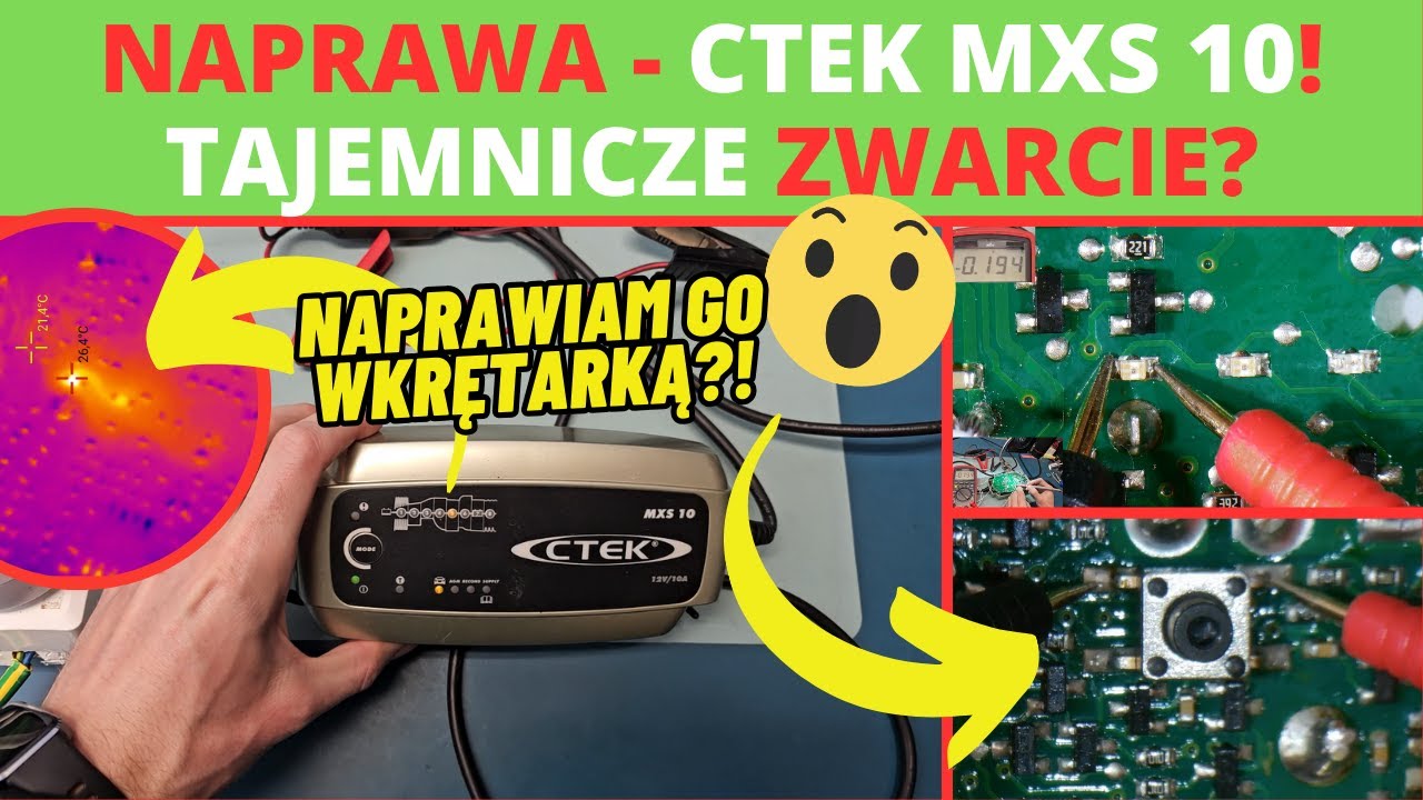 ZASKAKUJĄCE USZKODZENIE - CTEK MXS10 - dlaczego dioda się świeci ale nie ładuje? Sprawdźmy to! :)