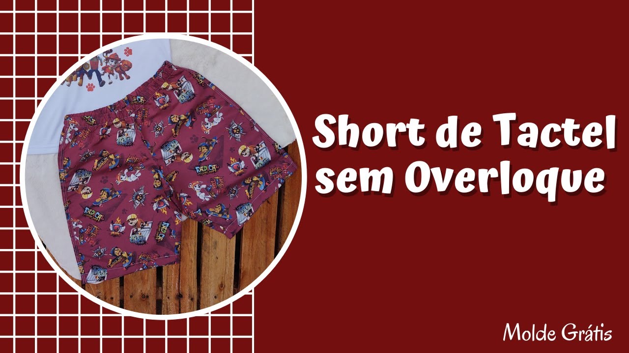Short Tactel Sem Overloque