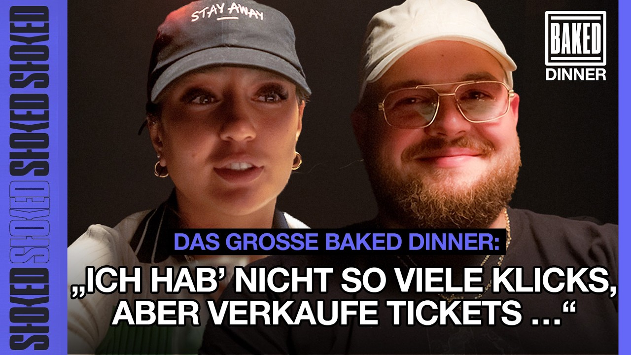 BAKED Dinner mit Lugatti, Liz, Eli Preiss, Kwam.E & Marvin Game über Gras, Liveshows, Reisen & Fans