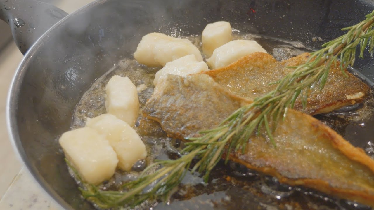 Kochen mit Alex - Saibling auf Kürbisgemüse mit Ricotta Gnocchi