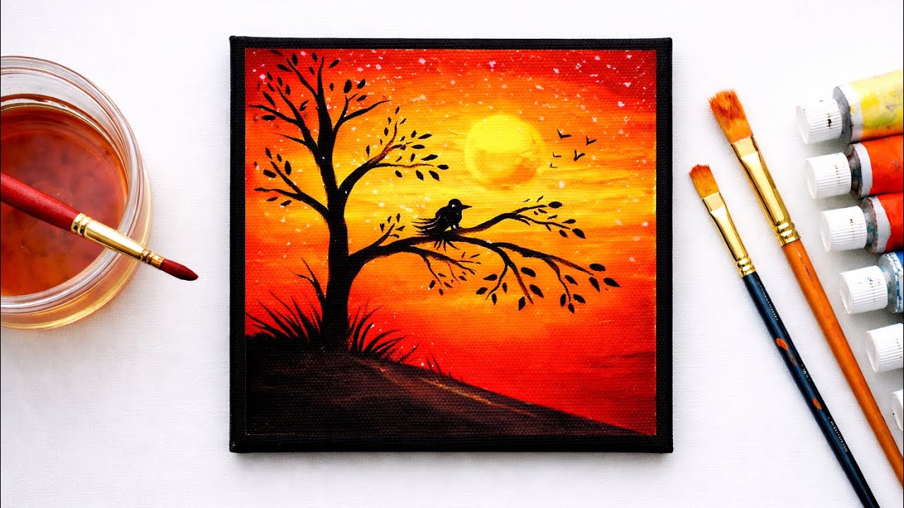 “I Didn’t Expect This Sunset Painting to Feel So Calm”