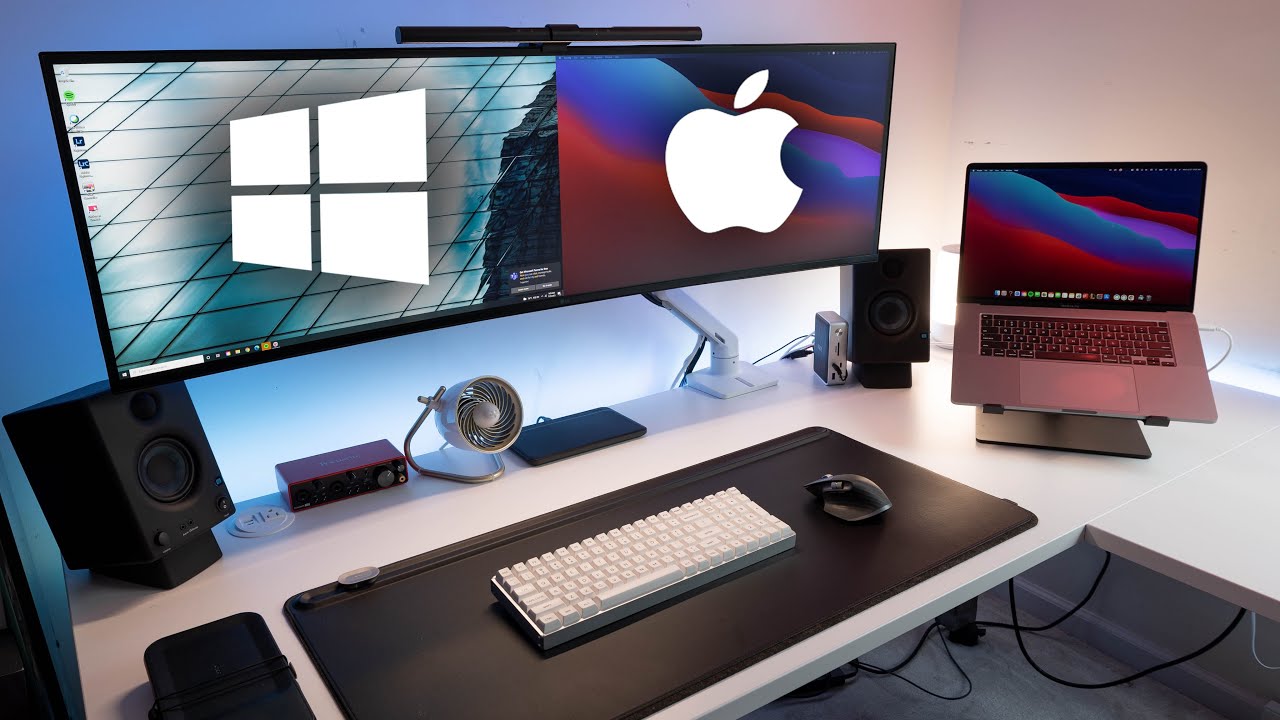 Как я подключил свой Mac и ПК к ОДНОМУ монитору с ОДНОЙ клавиатурой и мышью!