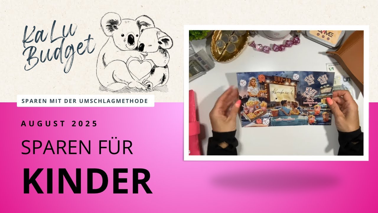 👩‍❤️‍👨 Sparen für Kinder | August 2025 | 100 Eur Budget | Entspannte Runde 🥰 #budgetieren