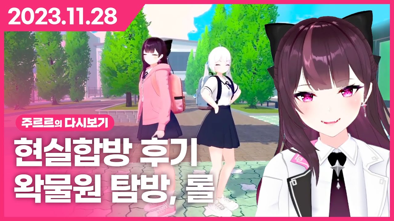 [2023.11.28 / 현실합방 후기, 왁물원 탐방, 롤] - 주르르 다시보기
