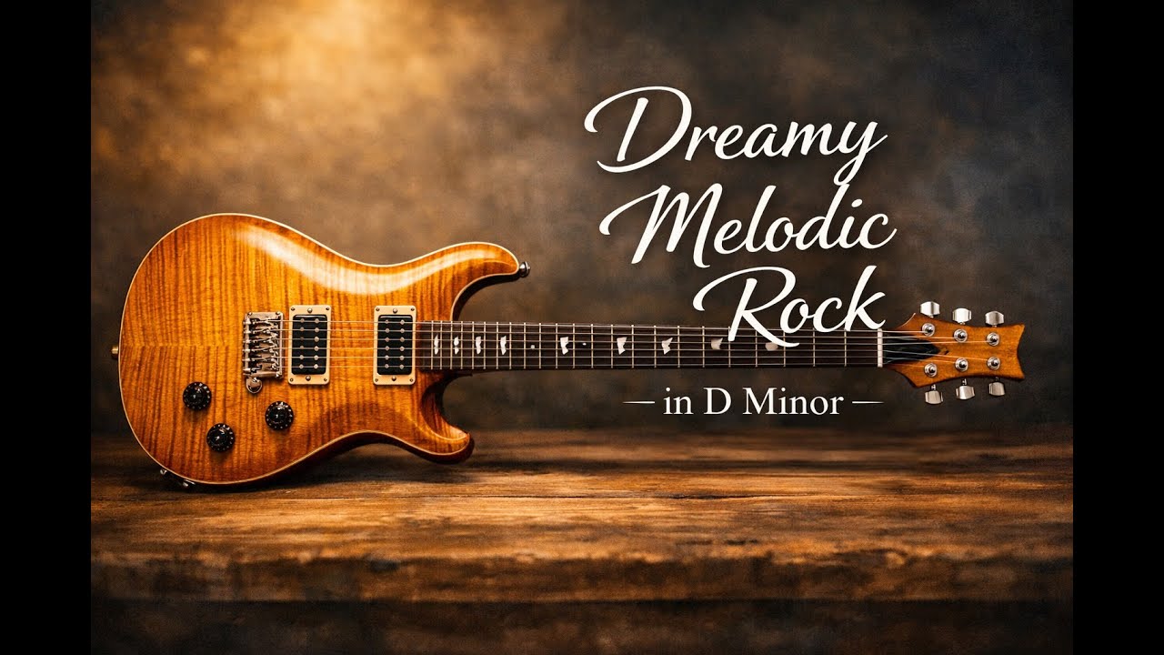 Emotional guitar backing track in D Minor