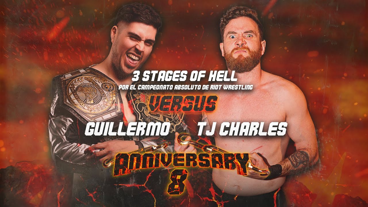 RIOT. ANNIVERSARY 8 || GUILLERMO (c) (w/Don Andrés) vs TJ CHARLES || Campeonato Absoluto de Riot