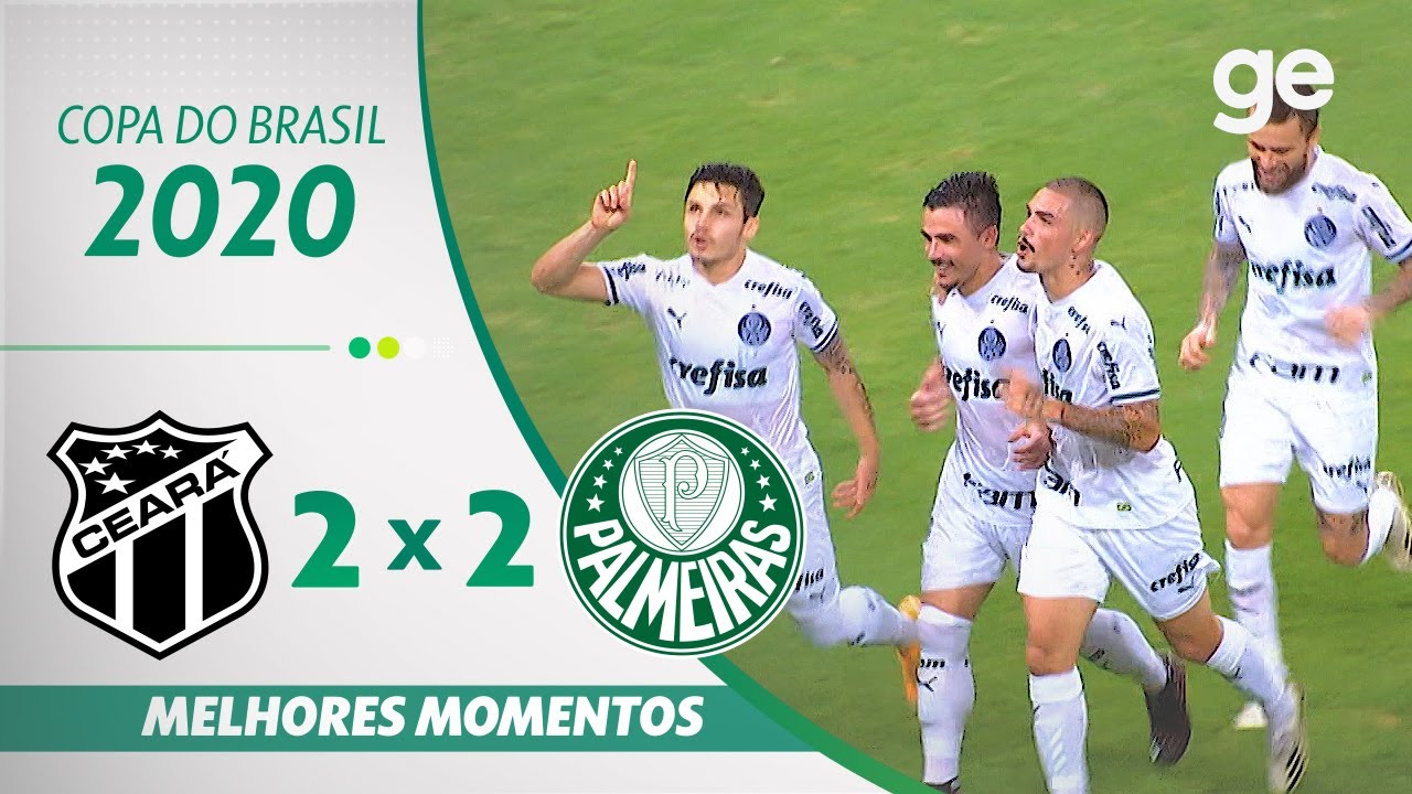 CEARÁ 2 X 2 PALMEIRAS| MELHORES MOMENTOS | QUARTAS DE FINAL DA COPA DO BRASIL 2020 | ge.globo