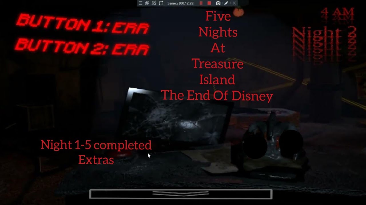 (Five Nights At Treasure Island The End Of Disney)(night 1-5 completed+Extras)