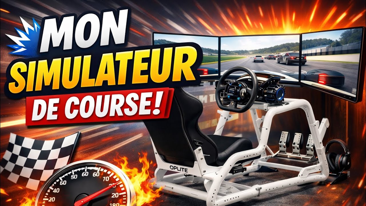 PRÉSENTATION + TEST DE MON NOUVEAU SIMULATEUR DE COURSE 🤩