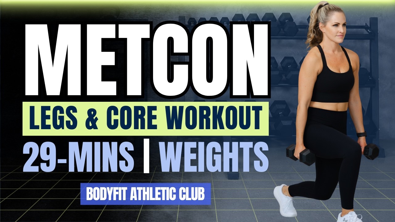 Legs & Core MetCon | 30 Minutes | Beginner Friendly Workout!