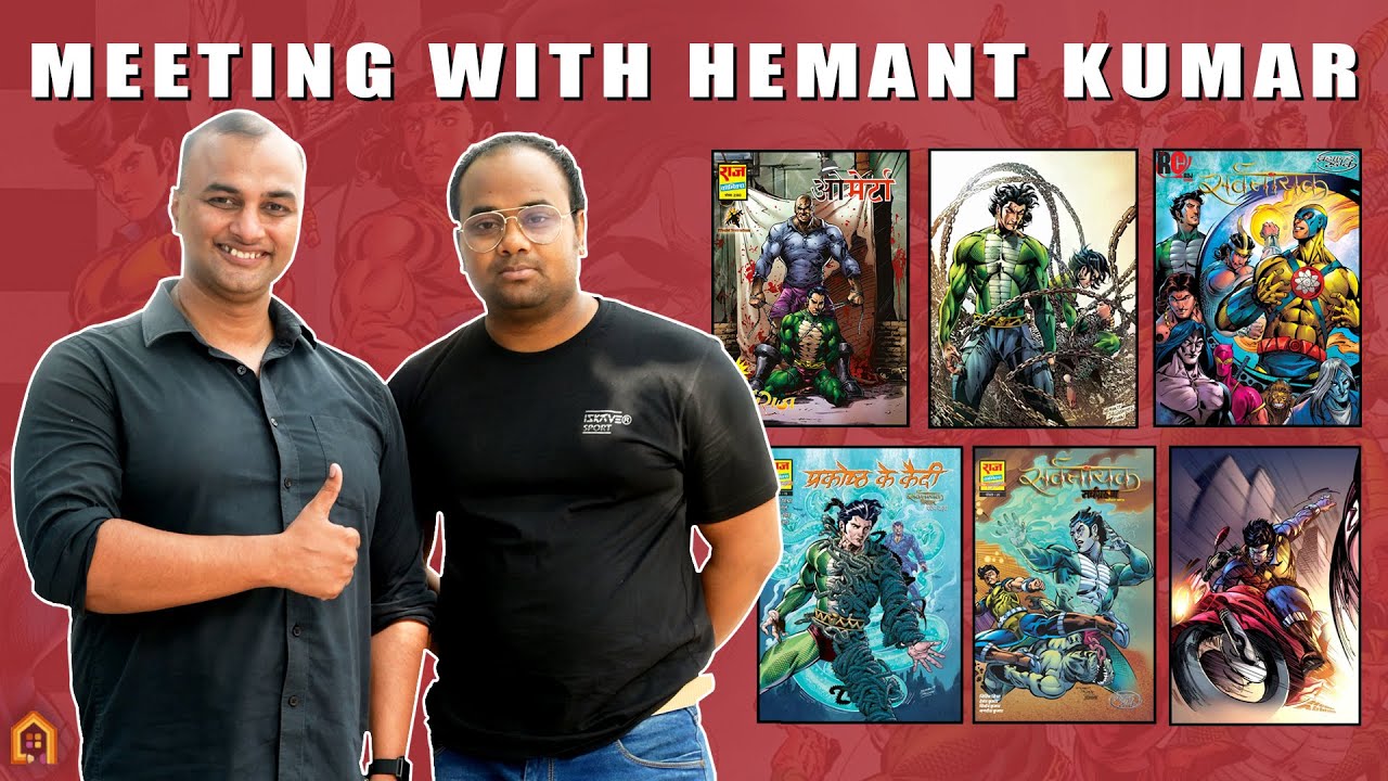 Meeting with Hemant Kumar | Indian Comic Book artist  #rajcomics  #indiancomics