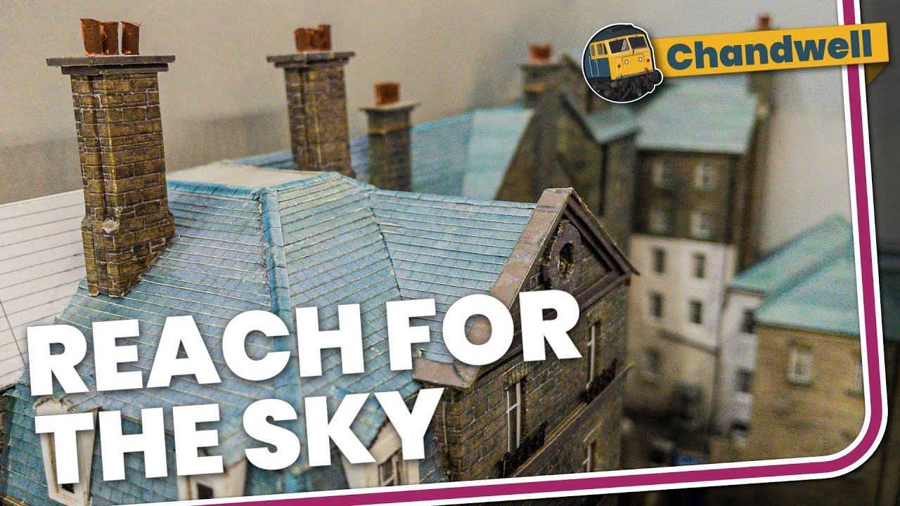 The tallest chimneys and roof detail - scratch building a Victorian Hotel part 13
