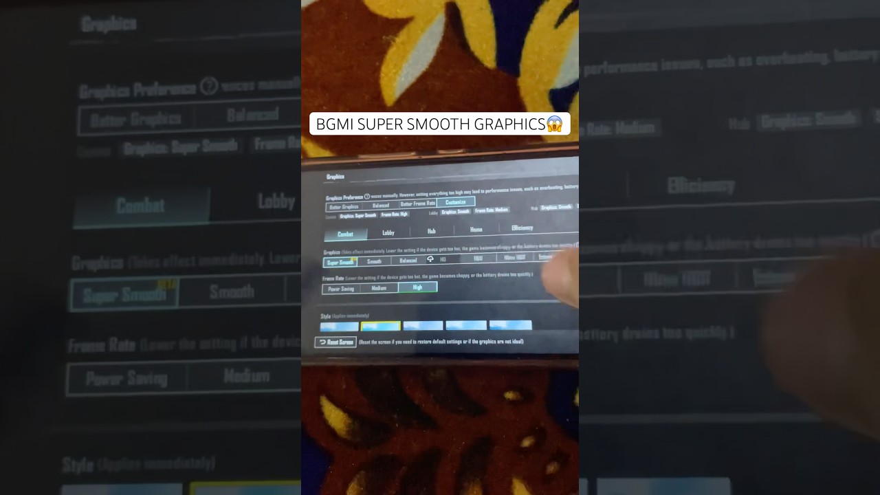 Bgmi super smooth graphics 😱||super smooth graphics 3.9 update💀||#bgmi #newupdate #shorts #trend