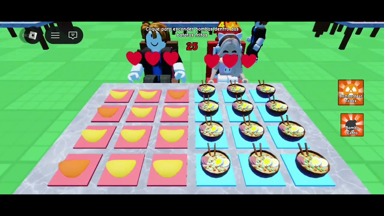 Jogando chip bomba no Roblox