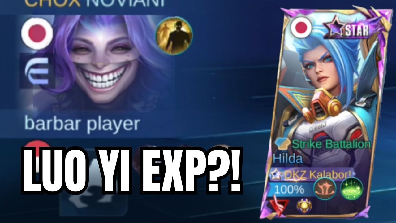 HILDA ROAM + LUO YI EXP TROLL 😭 Rank Jadi Chaos