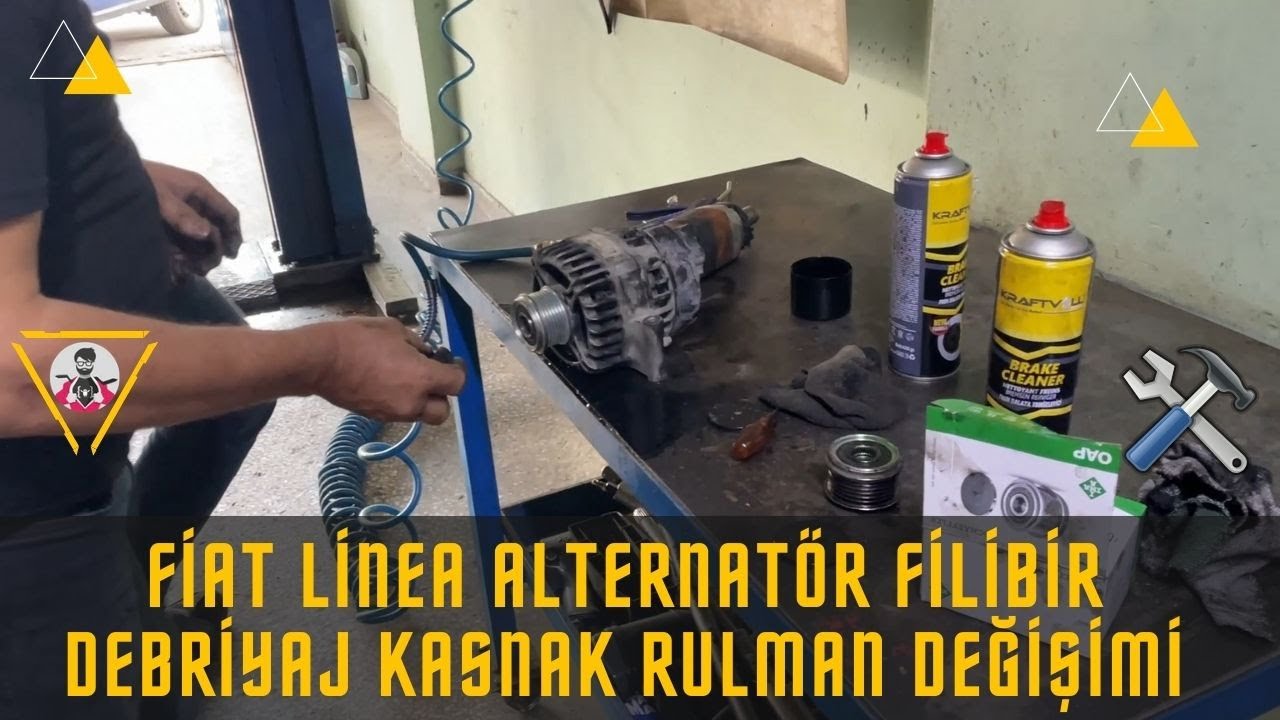 Fiat Linea Alternatör Filibir Debriyaj Kasnak Rulman Değişimi