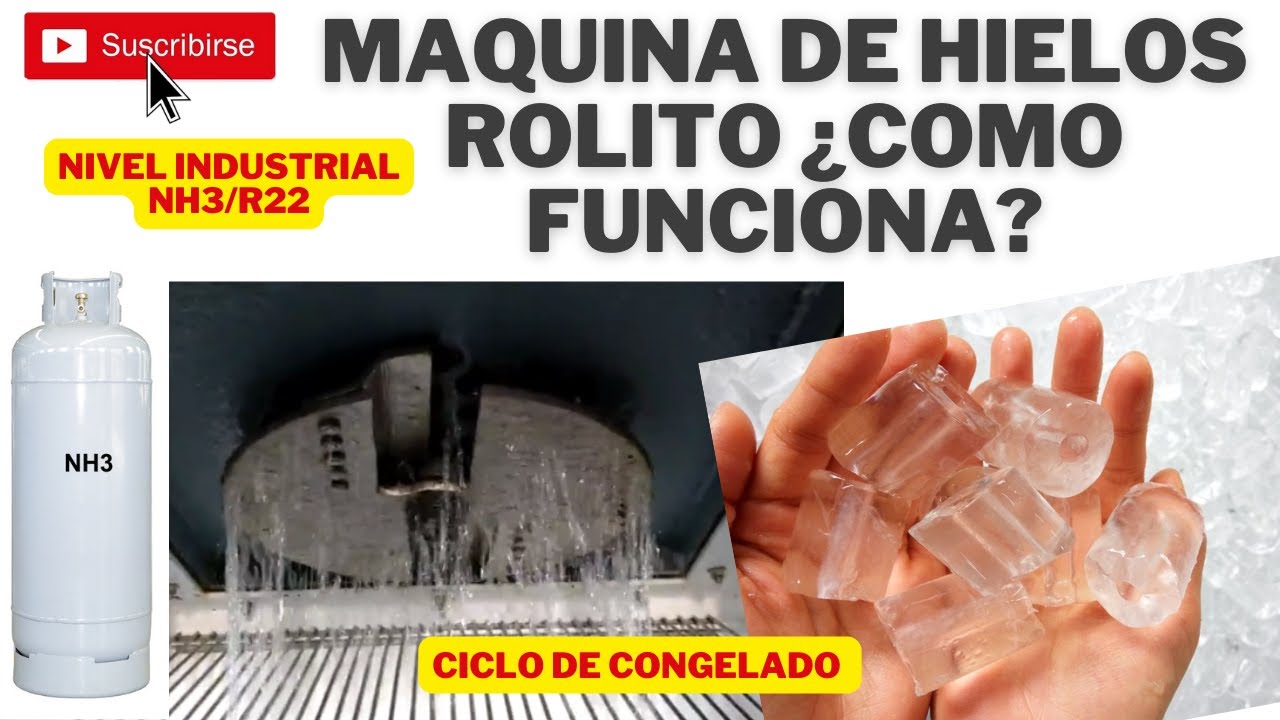 MAQUINA DE HIELOS ROLITO - ¿COMO FUNCIONA? CICLO DE CONGELADO - NIVEL INDUSTRIAL