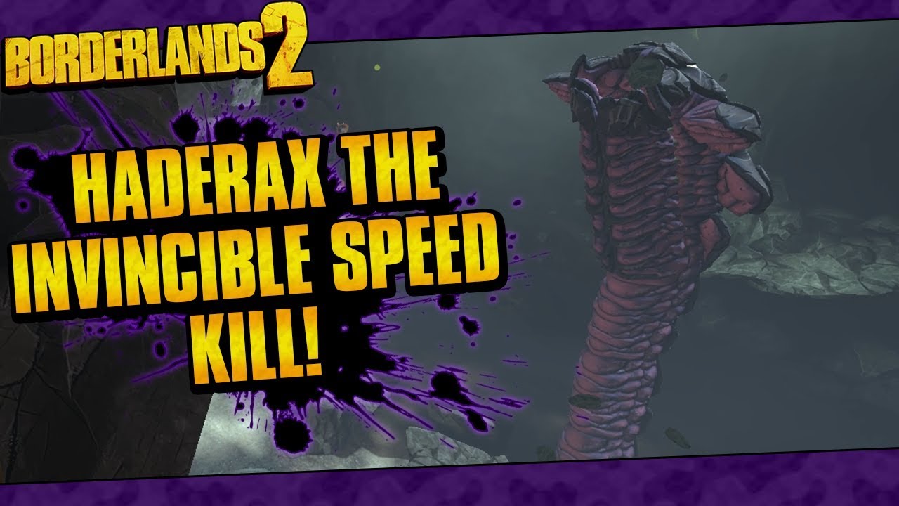 Borderlands 2 | OP10 Haderax The Invincible Speed Kill In 1:36
