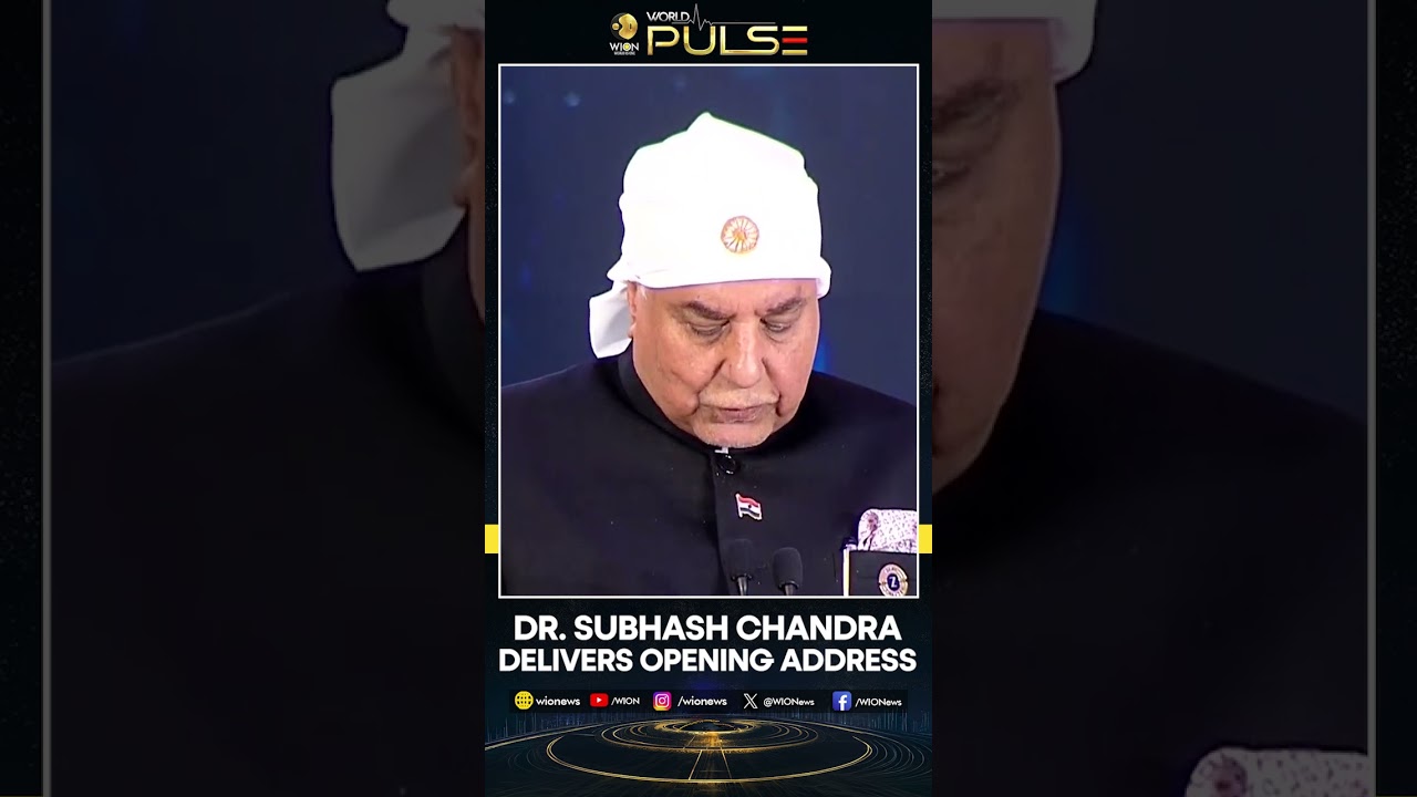 WION World Pulse: Dr. Subhash Chandra, Founder and Mentor of Zee Group, Delivers Opening Remarks