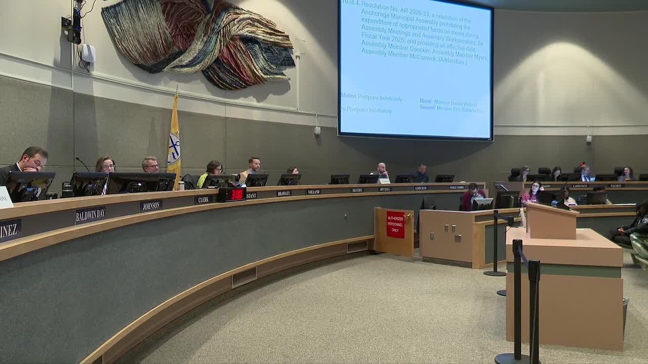 Anchorage Assembly postpones discussion on free meals for members indefinitely after testy debate