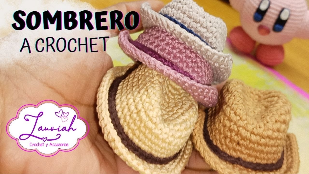 Sombrerito a Crochet - Para llavero o amigurumis.