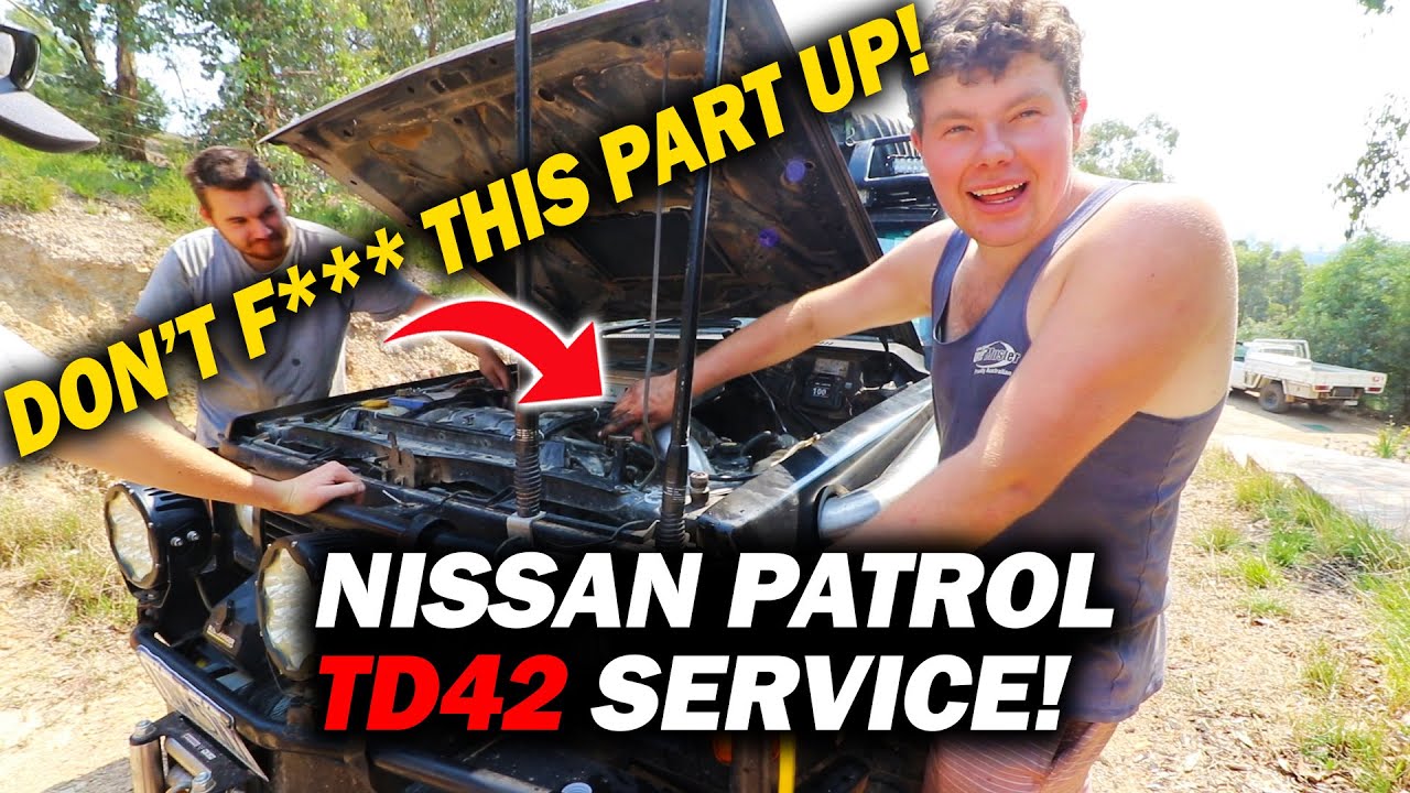 Обслуживание двигателя Nissan Patrol TD42! | Замена масла, воздушного фильтра, топливного фильтра...