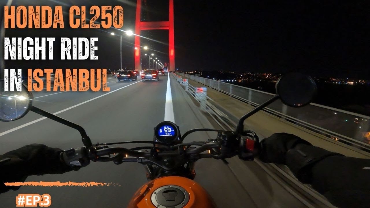NIGHT RIDE IN ISTANBUL | HONDA CL250 | POV RIDE