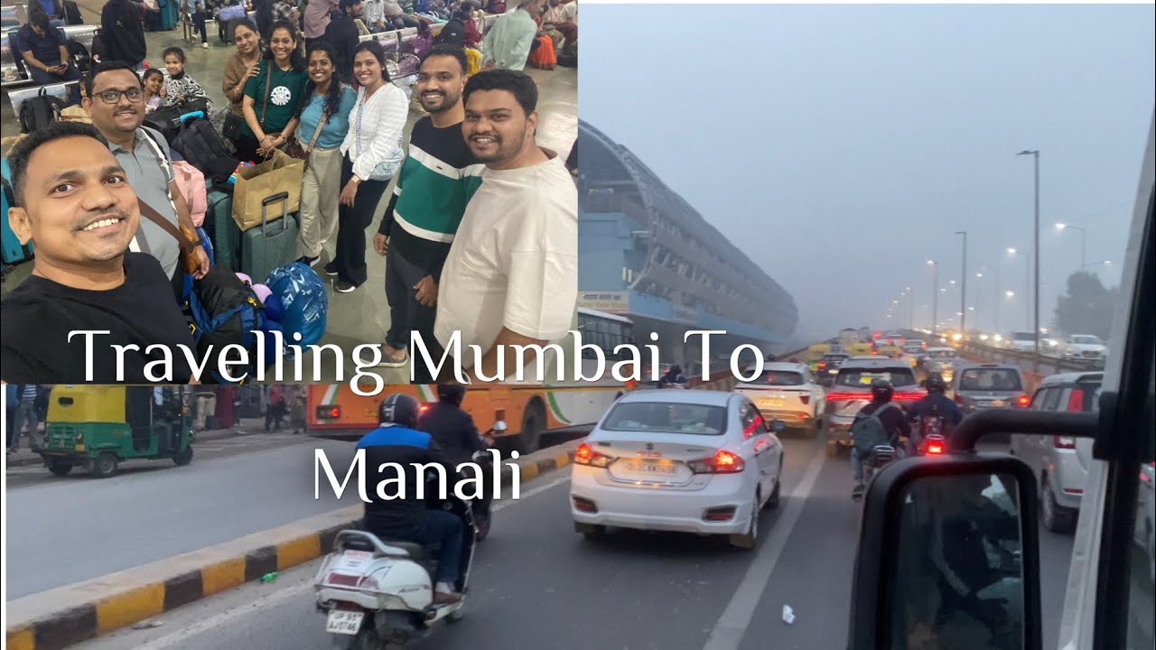 Travelling Mumbai To Manali Journey 🚂🚌