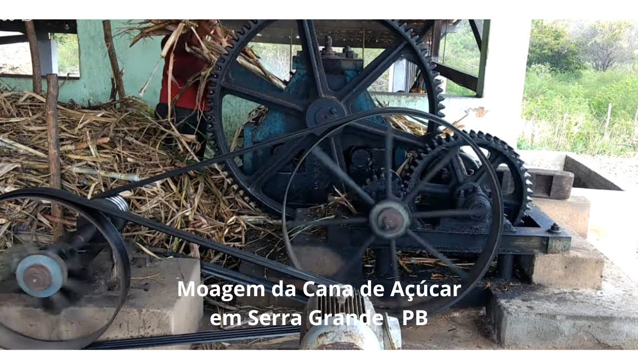 Moagem de cana de Açúcar em Serra Grande - PB