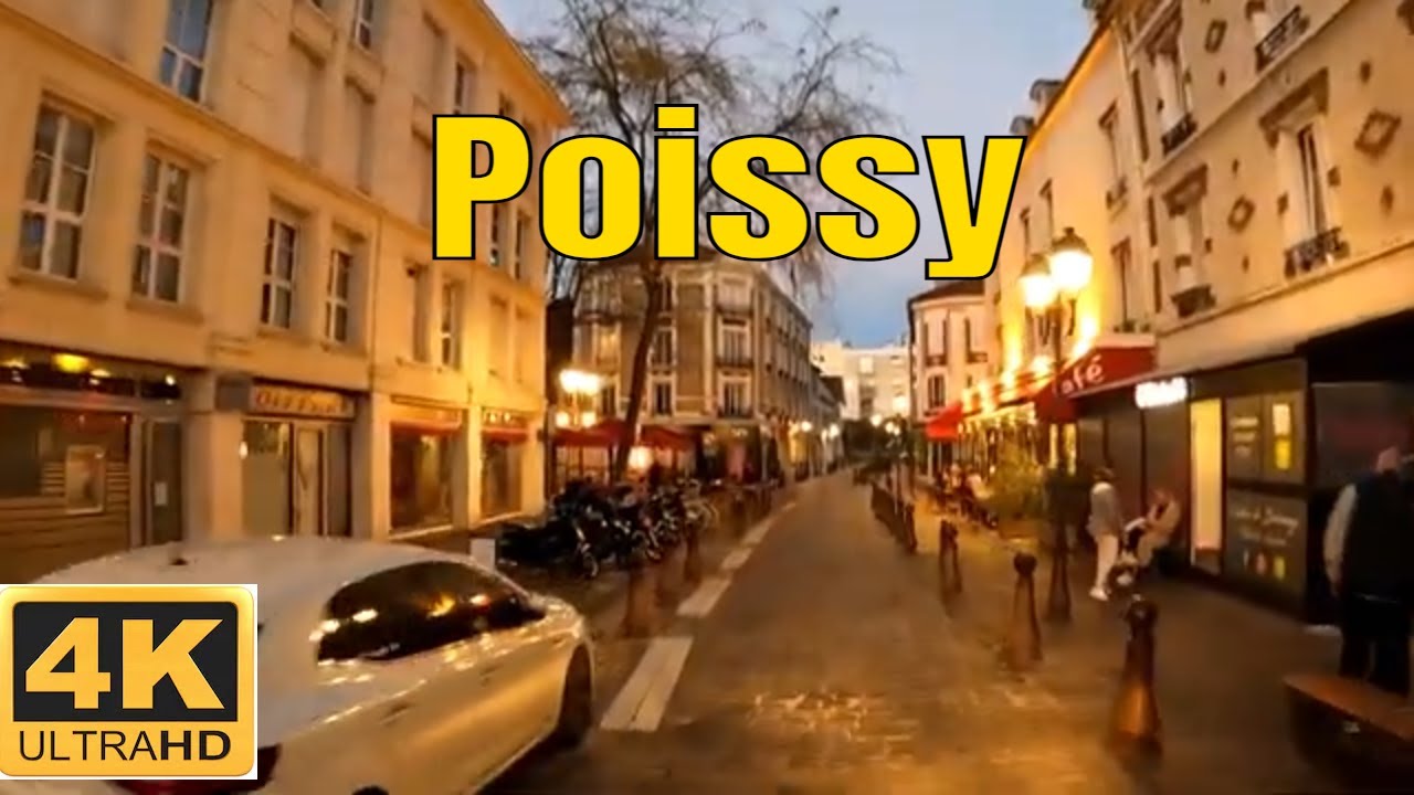 Poissy -  4K- Driving- French region