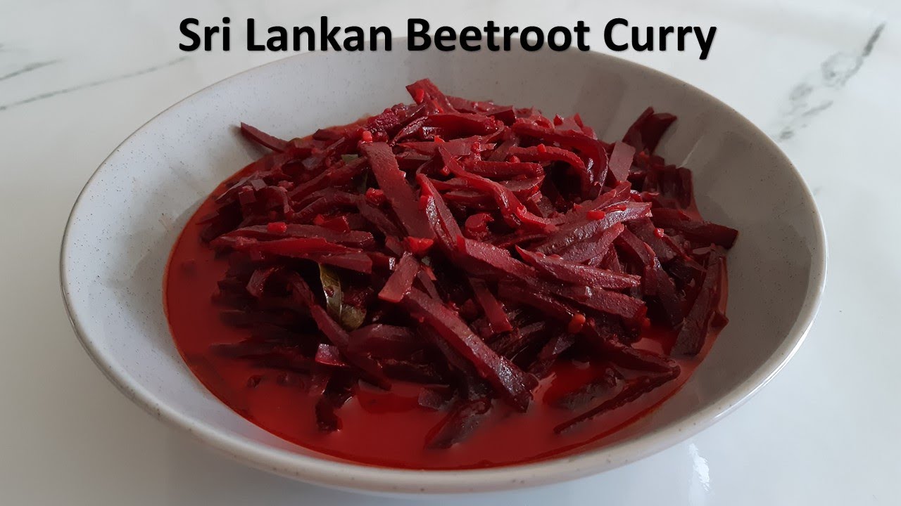Beetroot curry | Sri Lankan beetroot curry | Beetroot recipe | Vegetarian | Vegan | Beetroot recipe