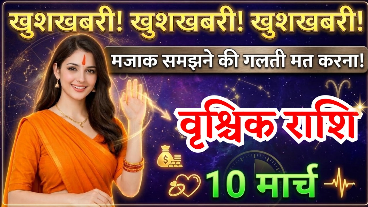 10 मार्च, वृश्चिक राशि वालों मजाक समझने की गलती मत करना, vrishchik Rashi, Aaj Ka Rashifal