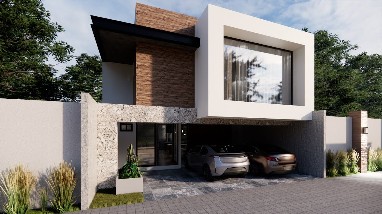 PLANO DE CASA DE 9X16 CON DORMITORIO EN PLANTA BAJA