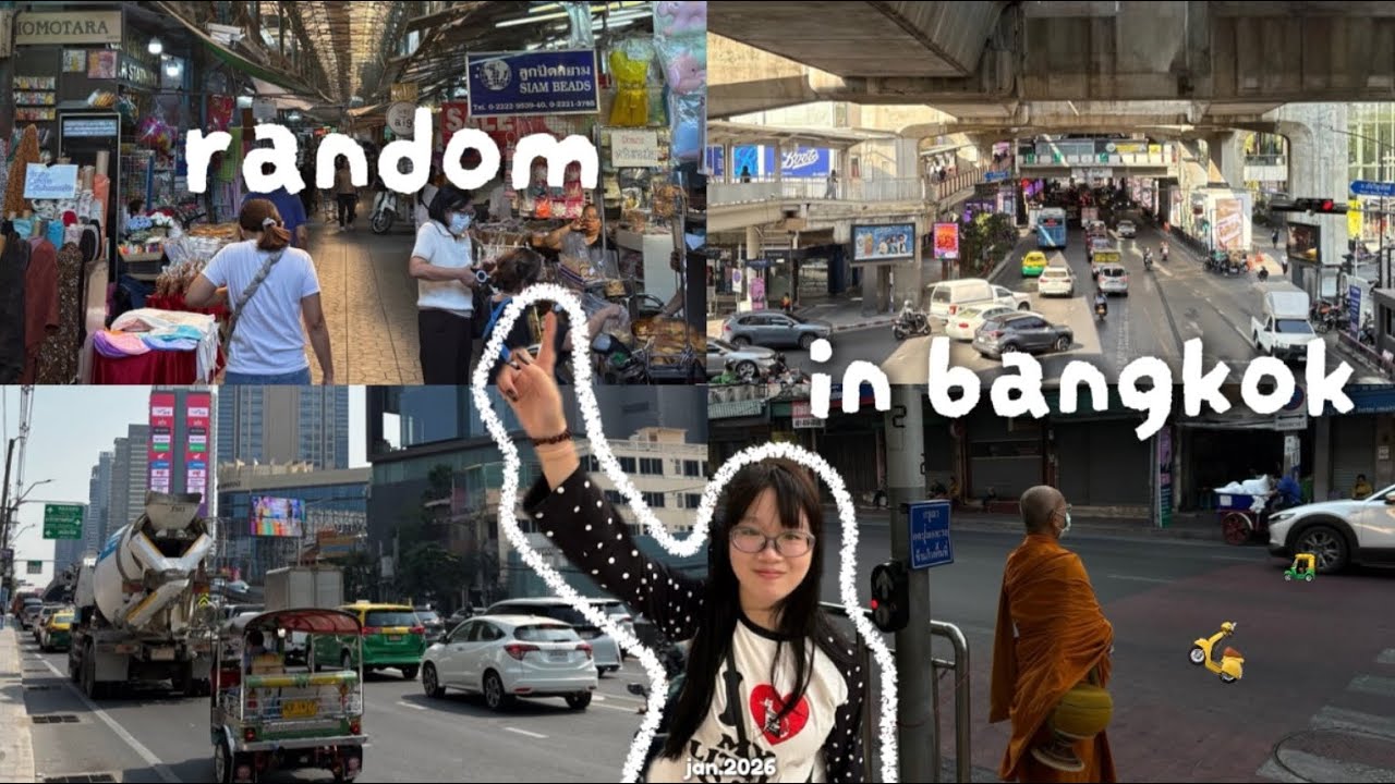 ngẫu nhiên ở bangkok 🛺🇹🇭 | lần đầu đi nước ngoài không có gia đình (´・ω・｀)