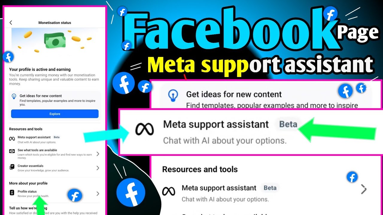  Facebook Meta support assistant // Monetization new Update Facebook 