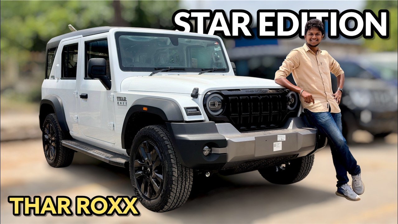 Mahindra Thar Roxx STAR Edition Diesel Automatic - Walkaround & Drive Review | MotoRush