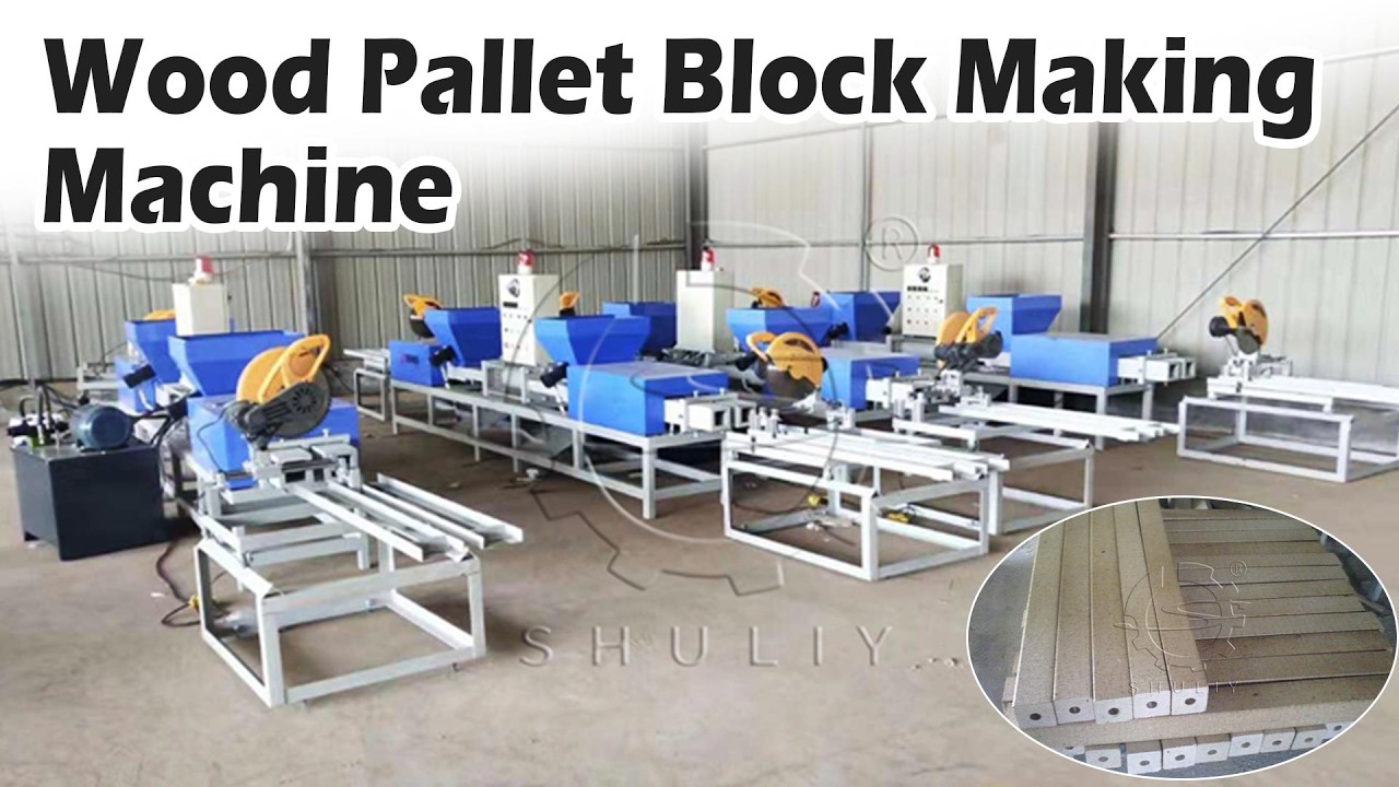 How to Make Strong Pallet Blocks with a Wood Pallet Block Machine #woodworking #wood #recycle