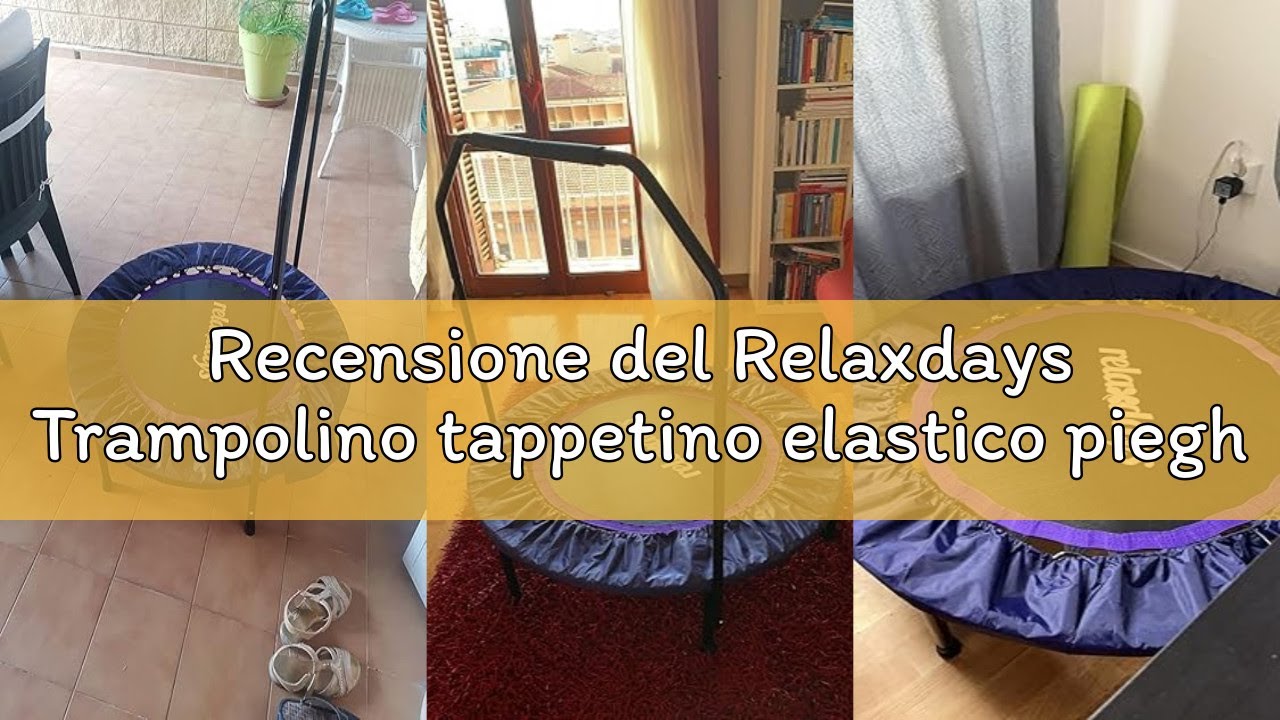 Recensione del Relaxdays Trampolino tappetino elastico pieghevole, indoor, con barra stabilizzatrice