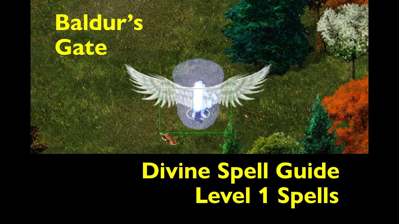 Baldur's Gate 1 and 2 - Level 1 Divine Spell Guide