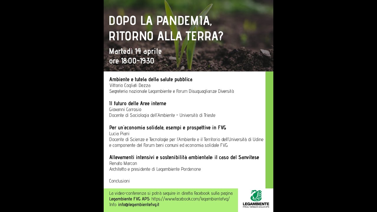 Dopo la pandemia, ritorno alla terra?