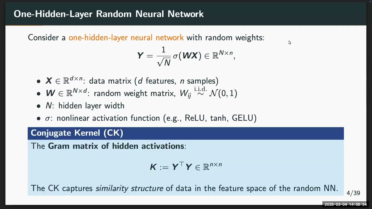 Zhichao Wang: When Do Conjugate Kernels Learn XOR?  (UC Berkeley)