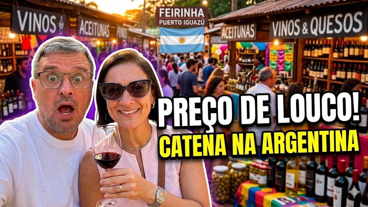 Brasileiro vai à loucura com esses preços de Vinhos Catena em Puerto Iguazú na feirinha