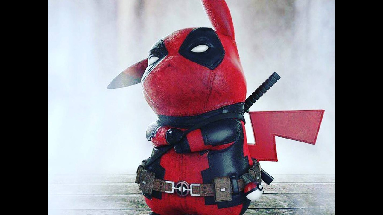 Lets Draw DeadPool Pikachu