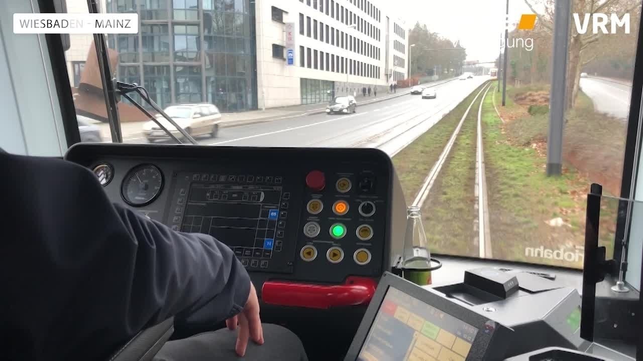 City-Bahn-Test mit der Mainzer Straßenbahn
