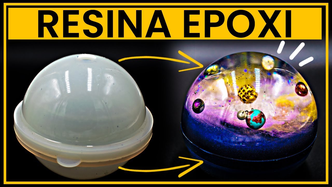🪐 SISTEMA SOLAR dentro de una Esfera de RESINA EPOXI 💎