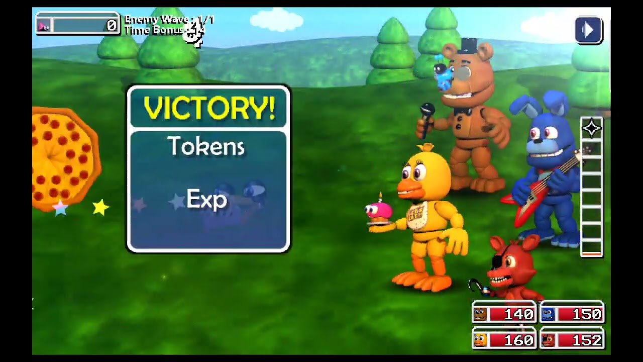 Ya tengo los personajes fnaf world refreshed